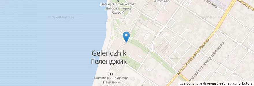 Mapa de ubicacion de Белая Невесточка en روسيا, منطقة فيدرالية جنوبية, منطقة كراسنودار, Городской Округ Геленджик.