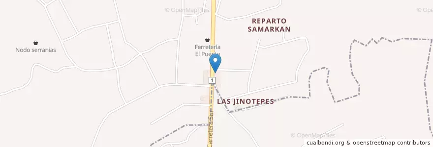 Mapa de ubicacion de Ándale en Nikaragua, Departamento De Managua, Managua (Municipio).