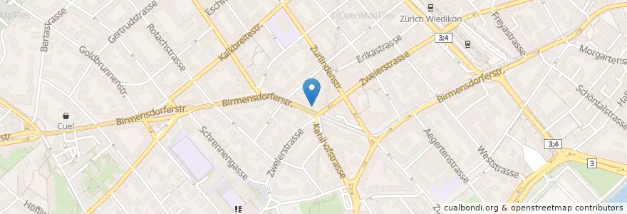 Mapa de ubicacion de Bancomat Raiffeisen en سوئیس, زوریخ, Bezirk Zürich, Zürich.