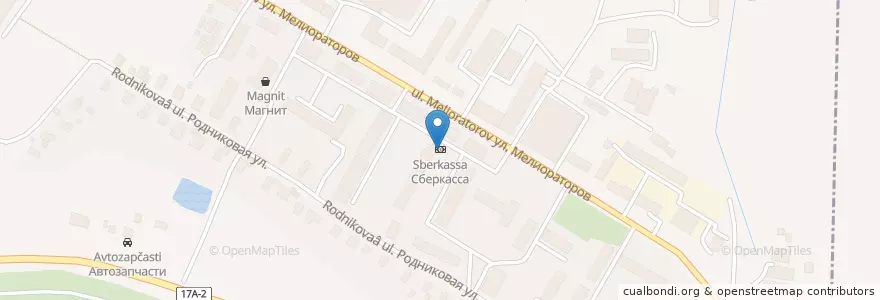 Mapa de ubicacion de Сберкасса en Rusland, Centraal Federaal District, Владимирская Область, Кольчугинский Район, Городское Поселение Кольчугино.