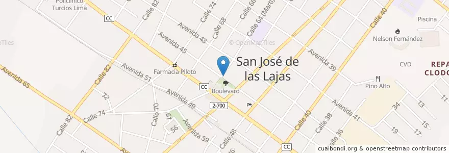 Mapa de ubicacion de Correo San Jose de las Lajas en کوبا, Mayabeque, San José De Las Lajas, Ciudad De San José De Las Lajas, Ciudad De San José De Las Lajas.
