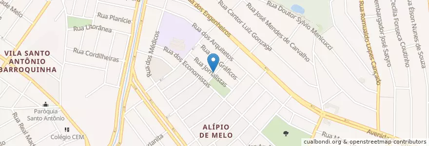 Mapa de ubicacion de Sandubas en Brasil, Região Sudeste, Minas Gerais, Região Geográfica Intermediária De Belo Horizonte, Região Metropolitana De Belo Horizonte, Microrregião Belo Horizonte, Belo Horizonte.