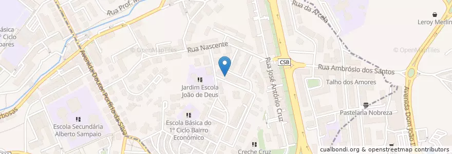 Mapa de ubicacion de Rick Cafe en ポルトガル, ノルテ, Braga, Cávado, Braga, São Vítor.