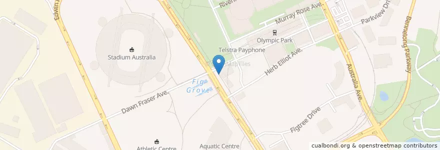 Mapa de ubicacion de Gloria Jean's en Australië, Nieuw-Zuid-Wales, Sydney, City Of Parramatta Council.