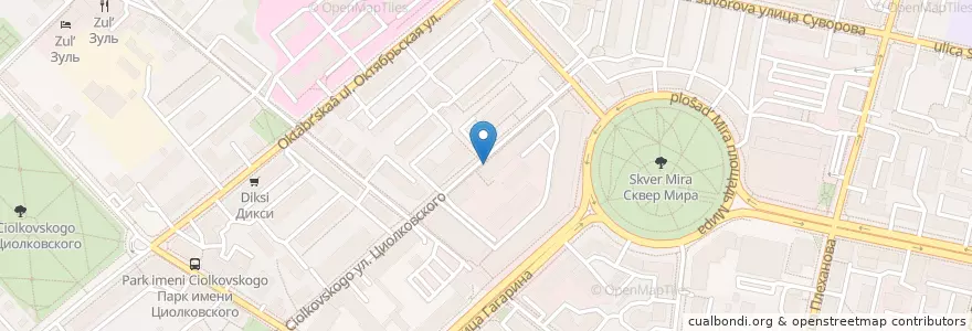 Mapa de ubicacion de Сервисный центр Билайн en Rusia, Центральный Федеральный Округ, Калужская Область, Городской Округ Калуга.