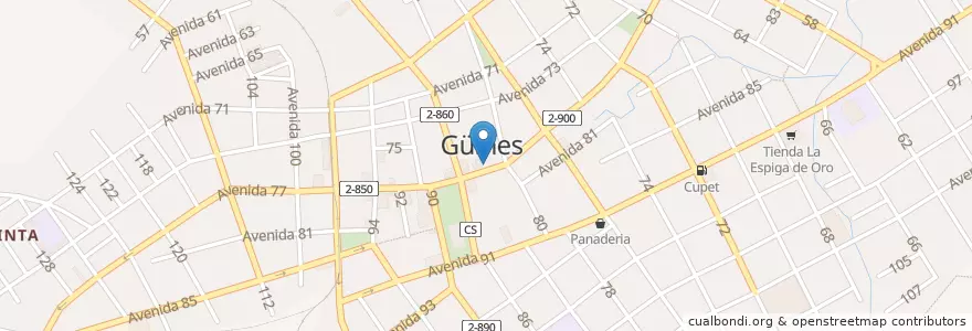 Mapa de ubicacion de Fotos Raulito en Cuba, Mayabeque, Güines, Ciudad De Guines.