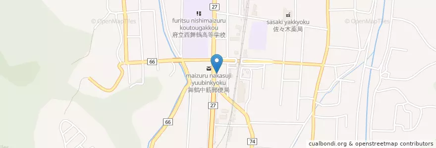 Mapa de ubicacion de コスモ石油 en Japonya, 京都府, 舞鶴市.