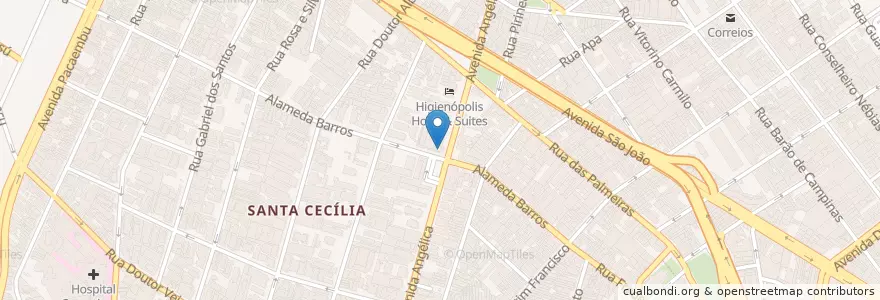 Mapa de ubicacion de Angélica Grill en Brezilya, Güneydoğu Bölgesi, Сан Паулу, Região Geográfica Intermediária De São Paulo, Região Metropolitana De São Paulo, Região Imediata De São Paulo, Сан Паулу.