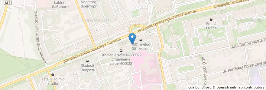 Mapa de ubicacion de ВИК en Rusland, Centraal Federaal District, Владимирская Область, Городской Округ Владимир.