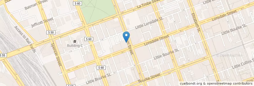 Mapa de ubicacion de Melbourne Custody Centre en 오스트레일리아, Victoria, City Of Melbourne.