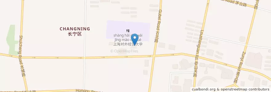 Mapa de ubicacion de Starbucks en China, Shanghai, 长宁区.