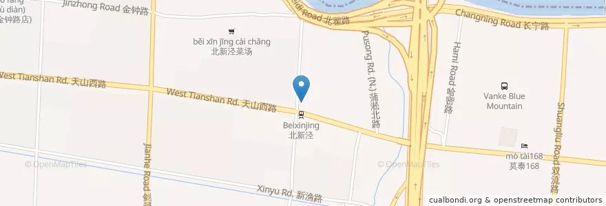 Mapa de ubicacion de McDonald's en Chine, Shanghai, District De Changning.