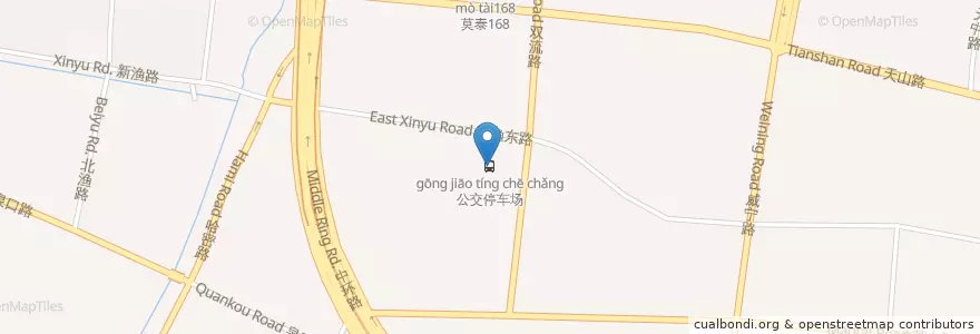 Mapa de ubicacion de 公交停车场 en China, Shanghái, Changning.