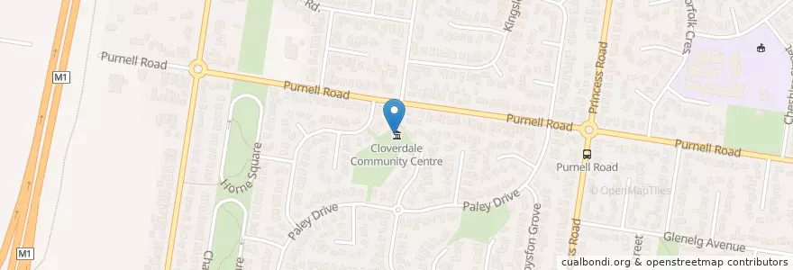 Mapa de ubicacion de Cloverdale Community Centre en Australien, Victoria, City Of Greater Geelong.
