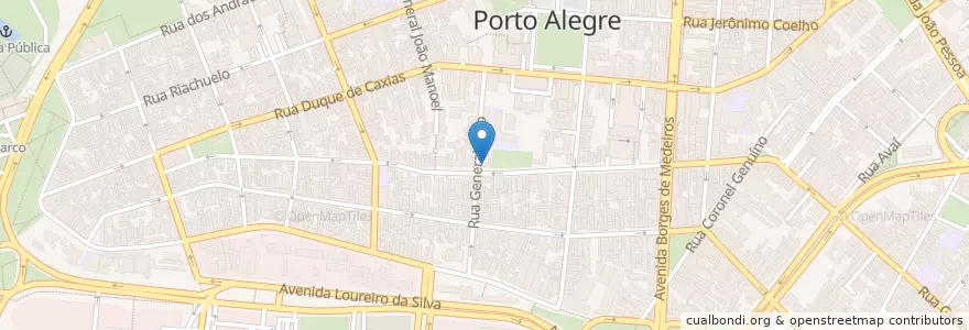 Mapa de ubicacion de Brigada Militar en 브라질, 남부지방, 히우그란지두술, Região Metropolitana De Porto Alegre, Região Geográfica Intermediária De Porto Alegre, Região Geográfica Imediata De Porto Alegre, 포르투알레그리.