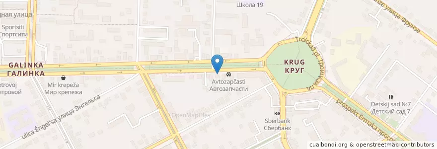 Mapa de ubicacion de 25 часов en Rusia, Южный Федеральный Округ, Óblast De Rostov, Городской Округ Новочеркасск.
