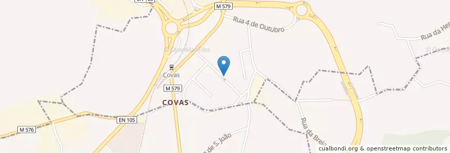 Mapa de ubicacion de ARCOV en ポルトガル, ノルテ, Braga, Ave, Guimarães.