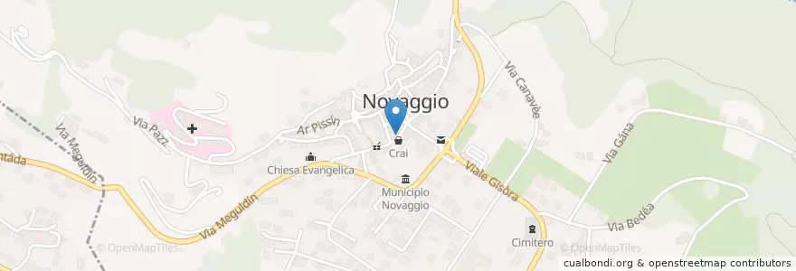 Mapa de ubicacion de Piazza en Switzerland, Ticino, Distretto Di Lugano, Circolo Di Breno, Novaggio.
