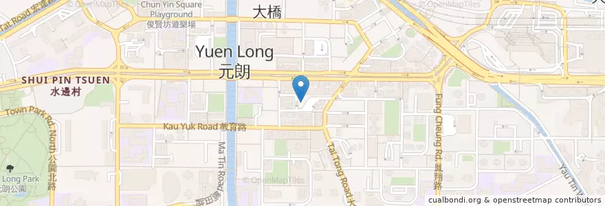 Mapa de ubicacion de 康景街公廁 Hong King Street Public Toilet en China, Hong Kong, Provincia De Cantón, Nuevos Territorios, 元朗區 Yuen Long District.
