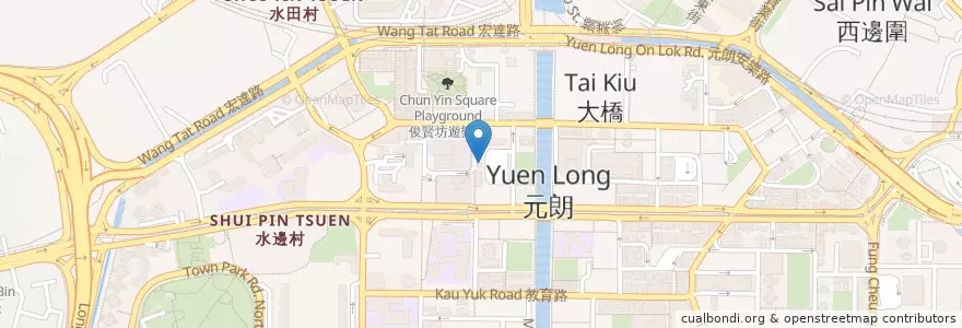Mapa de ubicacion de Kik Yeung Road Public Toilet en China, Hong Kong, Guangdong, New Territories, Yuen Long District.
