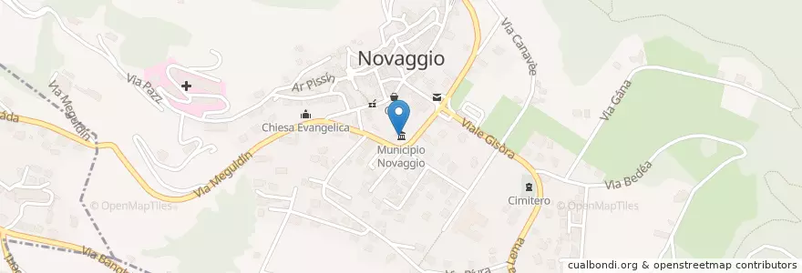Mapa de ubicacion de Municipio Novaggio en سويسرا, Ticino, Distretto Di Lugano, Circolo Della Magliasina, Circolo Di Breno, Novaggio.