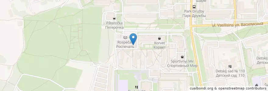 Mapa de ubicacion de Ампир en Rusia, Центральный Федеральный Округ, Владимирская Область, Городской Округ Владимир.