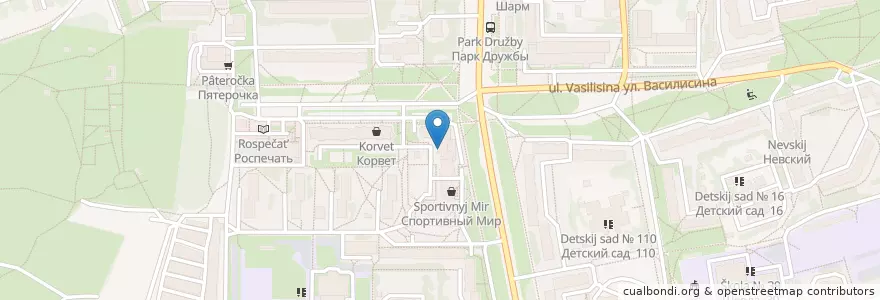 Mapa de ubicacion de ЗАО МКБ "Москомприватбанк" en روسيا, Центральный Федеральный Округ, فلاديمير أوبلاست, Городской Округ Владимир.