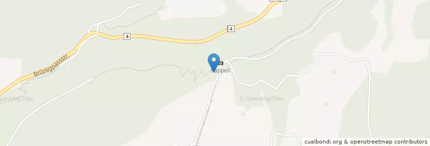 Mapa de ubicacion de Bergrestaurant Käppeli en Schweiz/Suisse/Svizzera/Svizra, Obwalden, Lungern.