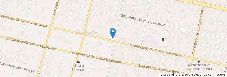 Mapa de ubicacion de Краснодар 350002 en Rusya Federasyonu, Южный Федеральный Округ, Krasnodar Krayı, Городской Округ Краснодар.