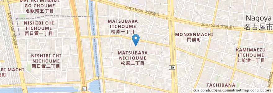 Mapa de ubicacion de 法然寺 en 日本, 愛知県, 名古屋市, 中区.