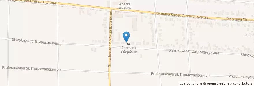 Mapa de ubicacion de Краснодар 350916 en Rusia, Южный Федеральный Округ, Krai De Krasnodar, Городской Округ Краснодар.