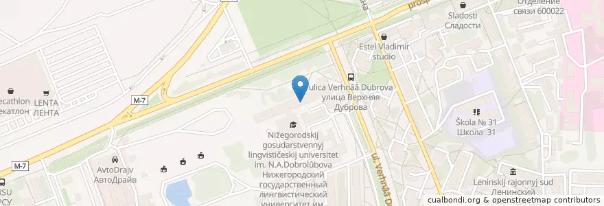 Mapa de ubicacion de Норма Дент en Rússia, Distrito Federal Central, Владимирская Область, Городской Округ Владимир.