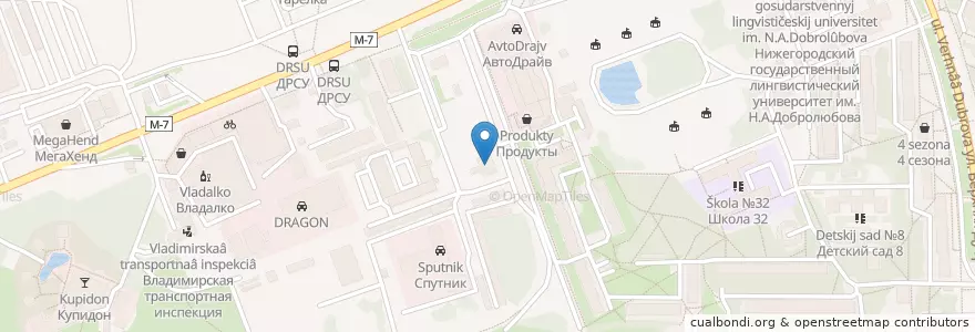 Mapa de ubicacion de СТО ГИБДД УВД en Rusia, Distrito Federal Central, Óblast De Vladímir, Городской Округ Владимир.