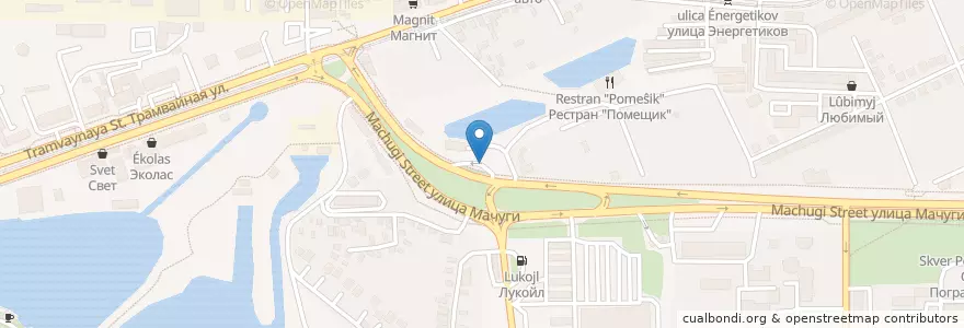 Mapa de ubicacion de Лукойл en Rusia, Южный Федеральный Округ, Krai De Krasnodar, Городской Округ Краснодар.