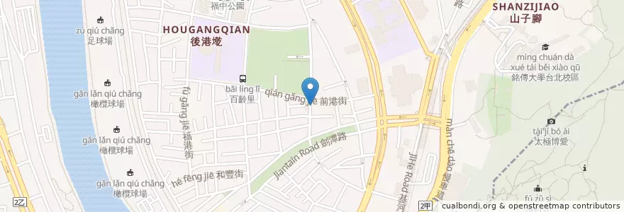 Mapa de ubicacion de Subway en 臺灣, 新北市, 臺北市, 士林區.