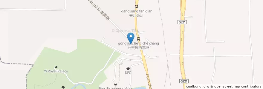 Mapa de ubicacion de 中国工商银行 en چین, گوانگشی, 桂林市, 象山区, 南门街道.