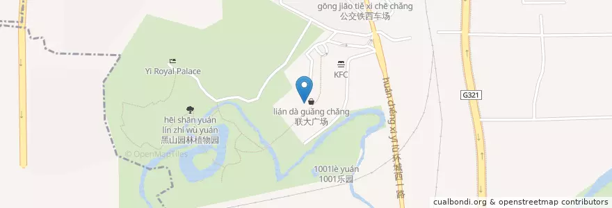 Mapa de ubicacion de 梦露影城 en 中国, 广西壮族自治区, 桂林市, 象山区.
