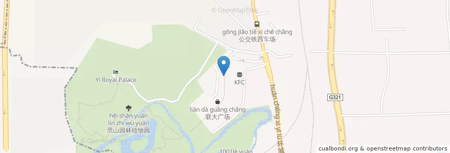Mapa de ubicacion de McDonald's en 중국, 광시 좡족 자치구, 桂林市, 象山区, 南门街道.