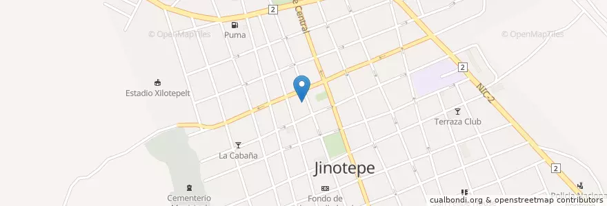 Mapa de ubicacion de Pizzaría Buen Provecho en Nicaragua, Carazo, Jinotepe (Municipio).