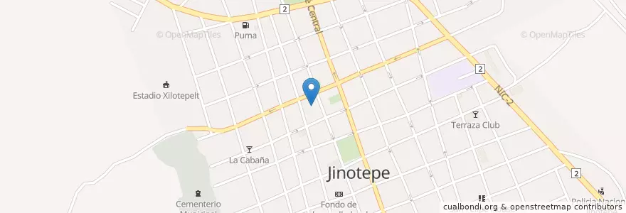 Mapa de ubicacion de Moments Café en Nicaragua, Carazo, Jinotepe (Municipio).