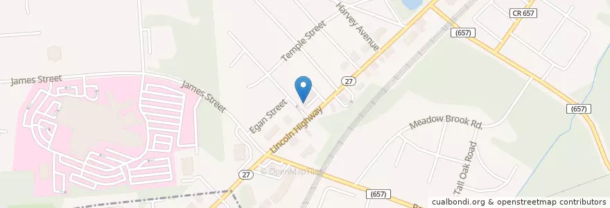 Mapa de ubicacion de Savings Pharmacy and Surgical Supplies en États-Unis D'Amérique, New Jersey, Middlesex County, Edison.