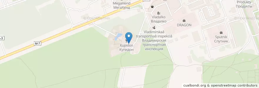 Mapa de ubicacion de Русская деревня en Russia, Central Federal District, Vladimir Oblast, Городской Округ Владимир.