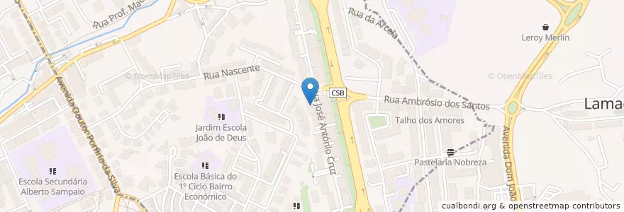 Mapa de ubicacion de Alexy Doce en Португалия, Северный, Braga, Каваду, Braga.