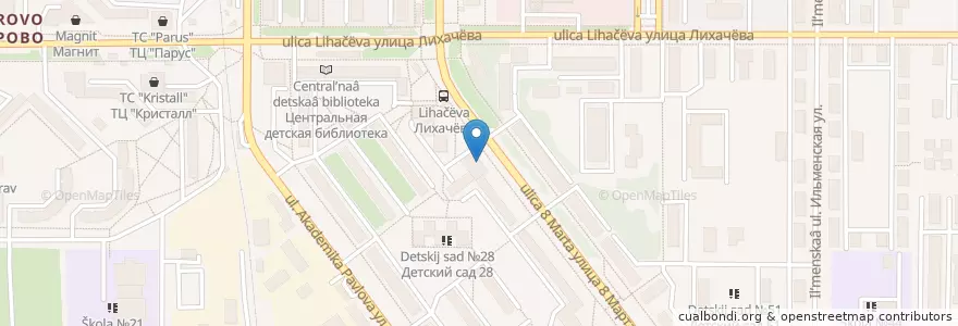 Mapa de ubicacion de Детская поликлиника №2 ГБ №2 en ロシア, ウラル連邦管区, チェリャビンスク州, ミアス管区.
