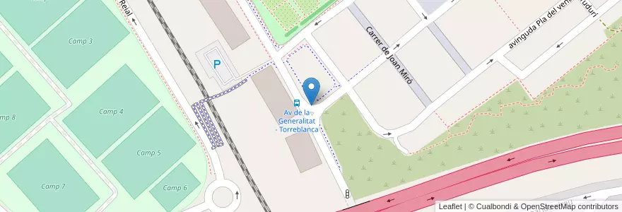 Mapa de ubicacion de 199 Avinguda de la Generalitat en Spanien, Katalonien, Barcelona, Baix Llobregat, Sant Joan Despí.