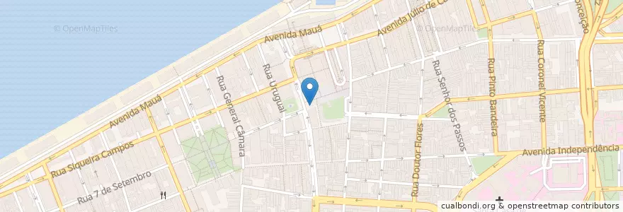 Mapa de ubicacion de 1 - Mercado en 브라질, 남부지방, 히우그란지두술, Região Metropolitana De Porto Alegre, Região Geográfica Intermediária De Porto Alegre, Região Geográfica Imediata De Porto Alegre, 포르투알레그리.