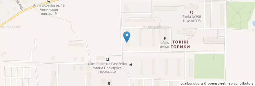 Mapa de ubicacion de Санкт-Петербург 198326 en 俄罗斯/俄羅斯, Северо-Западный Федеральный Округ, 列宁格勒州, Санкт-Петербург, Красносельский Район, Округ Горелово.