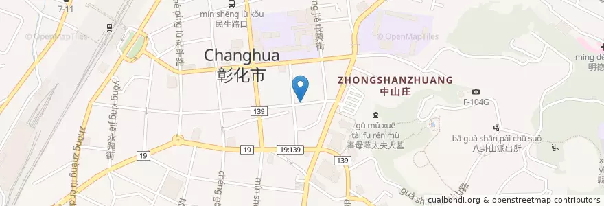 Mapa de ubicacion de 女孩的秘密 en Taiwán, Provincia De Taiwán, Condado De Changhua, 彰化市.