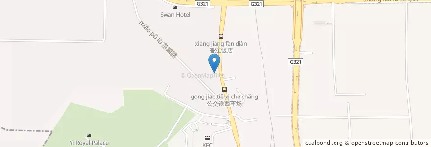 Mapa de ubicacion de 中国农业银行 en Китай, Гуанси-Чжуанский Автономный Район, 桂林市, 象山区, 南门街道.