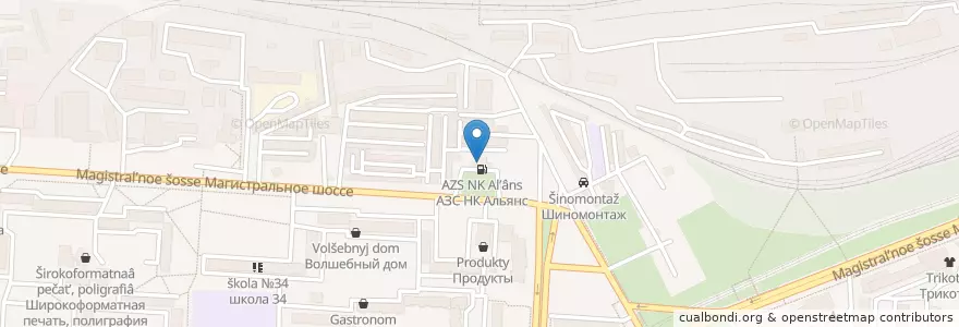Mapa de ubicacion de ННК, АЗС №30 en Rusia, Дальневосточный Федеральный Округ, Хабаровский Край, Городской Округ Комсомольск-На-Амуре.